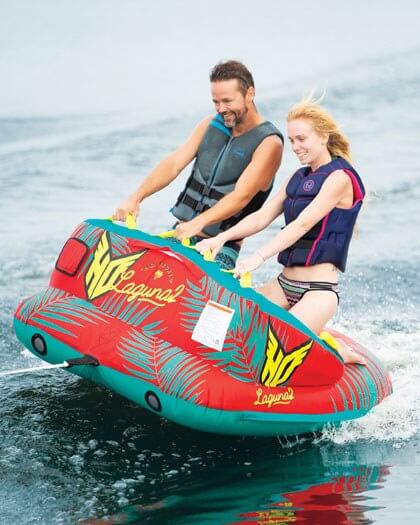 HO Sports Laguna 2 Tube In action sale on wakeboards.co.za
