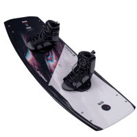 Hyperlite Cryptic kids wakeboards with kids remix bindings combo